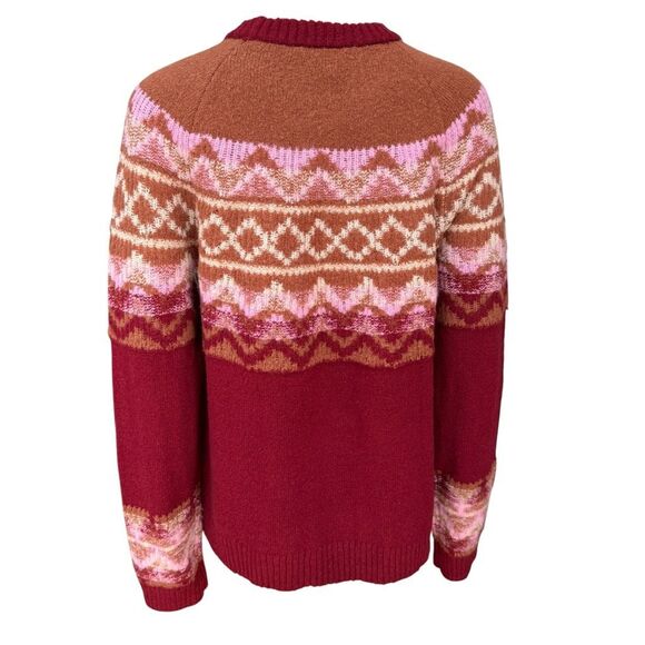 DG2 by Diane Gilman Intarsia Fair Isle Pullover Sweater Size 1X NWT - Picture 5 of 9